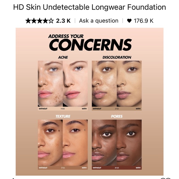 🆕 Makeup Forever HD Skin Undetectable Foundation - Picture 3 of 8